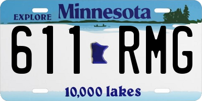 MN license plate 611RMG