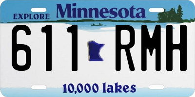 MN license plate 611RMH