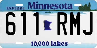 MN license plate 611RMJ