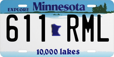 MN license plate 611RML