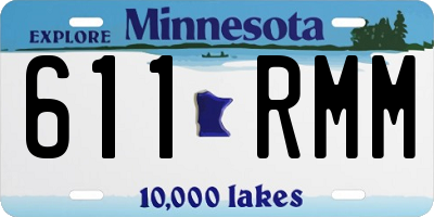 MN license plate 611RMM