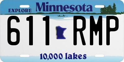 MN license plate 611RMP