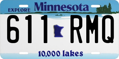 MN license plate 611RMQ