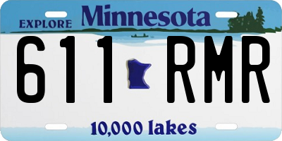 MN license plate 611RMR