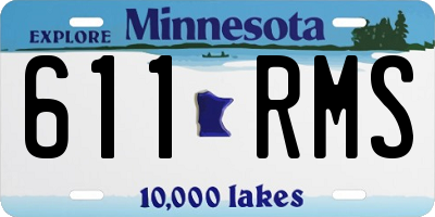 MN license plate 611RMS