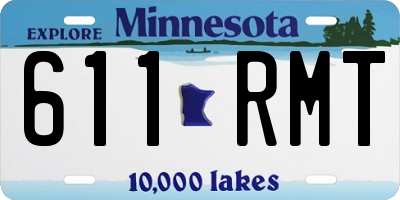 MN license plate 611RMT