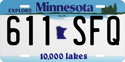 MN license plate 611SFQ