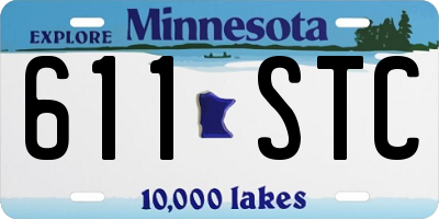 MN license plate 611STC