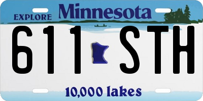 MN license plate 611STH