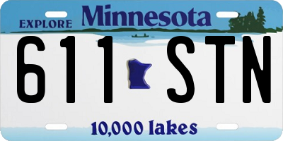 MN license plate 611STN