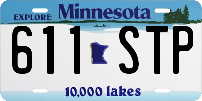MN license plate 611STP
