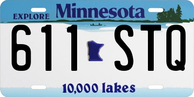 MN license plate 611STQ