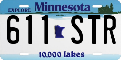 MN license plate 611STR