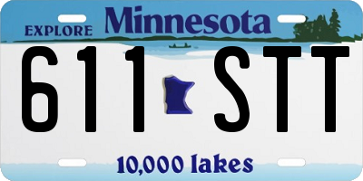 MN license plate 611STT