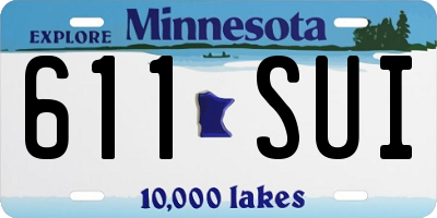 MN license plate 611SUI
