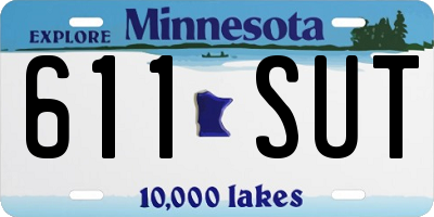 MN license plate 611SUT