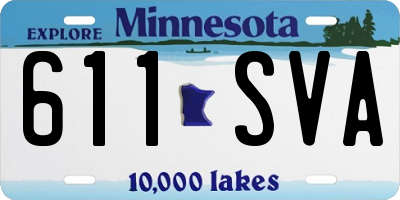 MN license plate 611SVA