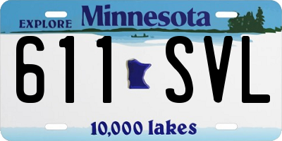 MN license plate 611SVL