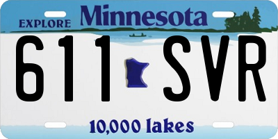 MN license plate 611SVR
