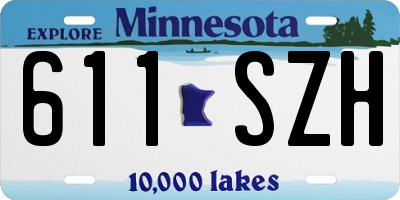 MN license plate 611SZH