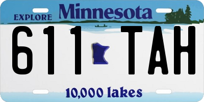MN license plate 611TAH
