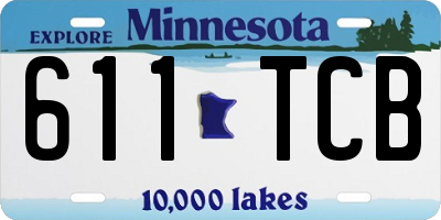 MN license plate 611TCB