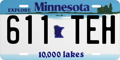 MN license plate 611TEH