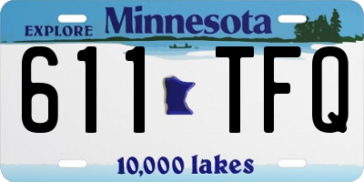 MN license plate 611TFQ