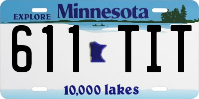 MN license plate 611TIT