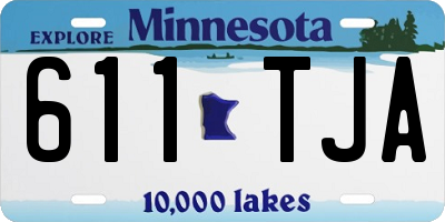 MN license plate 611TJA