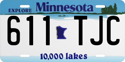 MN license plate 611TJC