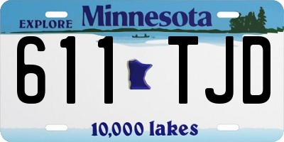 MN license plate 611TJD