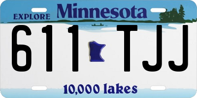 MN license plate 611TJJ