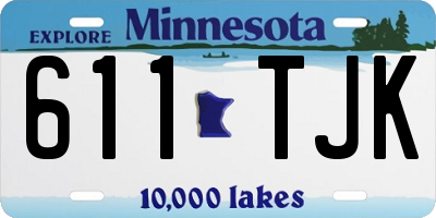 MN license plate 611TJK