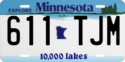 MN license plate 611TJM