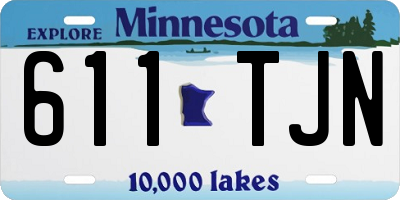 MN license plate 611TJN