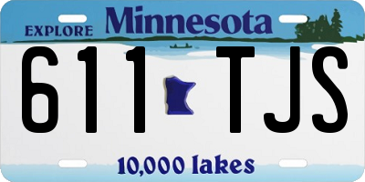 MN license plate 611TJS