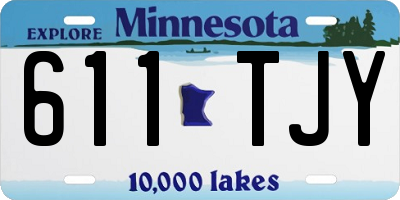 MN license plate 611TJY