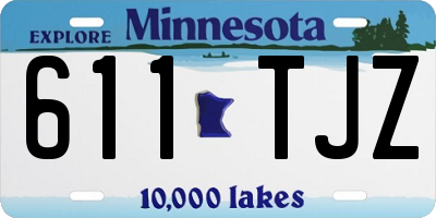 MN license plate 611TJZ
