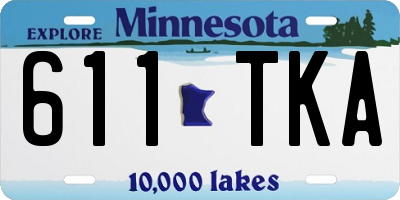 MN license plate 611TKA