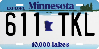 MN license plate 611TKL