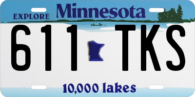 MN license plate 611TKS