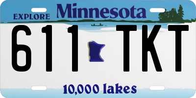 MN license plate 611TKT