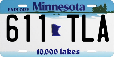 MN license plate 611TLA