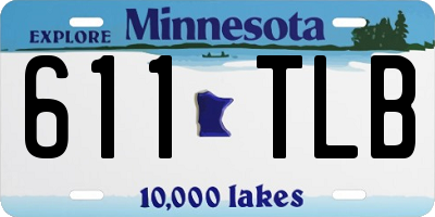 MN license plate 611TLB