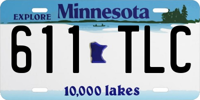 MN license plate 611TLC