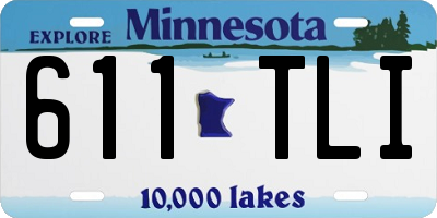 MN license plate 611TLI