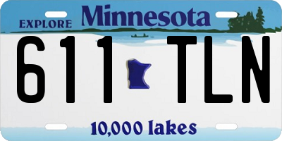 MN license plate 611TLN
