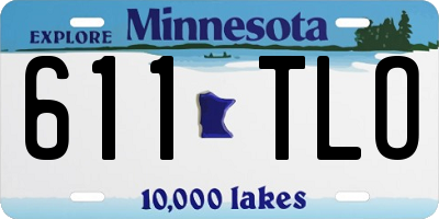 MN license plate 611TLO