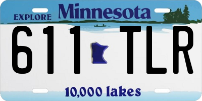 MN license plate 611TLR